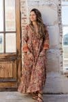 Mevlana Dress with Sleeves - Fossil