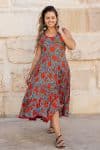 Flamenco Dress - Vintage Coral Rose