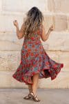 Flamenco Dress - Vintage Coral Rose