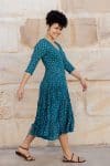 Flamenco Dress with Sleeves - Lapis Diamond