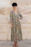 Mevlana Dress with Sleeves - Vintage Sage