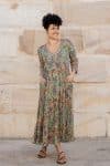 Mevlana Dress with Sleeves - Vintage Sage