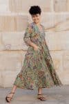 Mevlana Dress with Sleeves - Vintage Sage