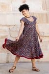 Jalabi Dress- Blue Tango