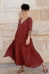 Mevlana Dress with Sleeves - Henna Charm