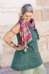 Hand Loomed Cotton Scarf - Ruby Ritz