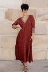 Mevlana Dress with Sleeves - Henna Charm