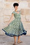 Jalabi Dress- Evergreen