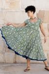 Jalabi Dress- Evergreen