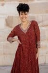 Mevlana Dress with Sleeves - Henna Charm