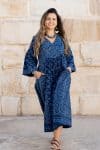 Cleo - Indigo Paisley
