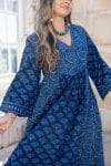 Cleo - Indigo Paisley
