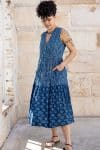 Jhali sleeveless - Indigo Rio