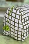 Washbag - Basil Check