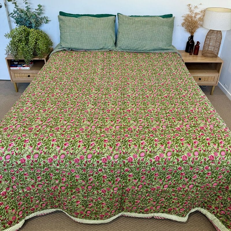 Cotton Quilt - King size - Verdant