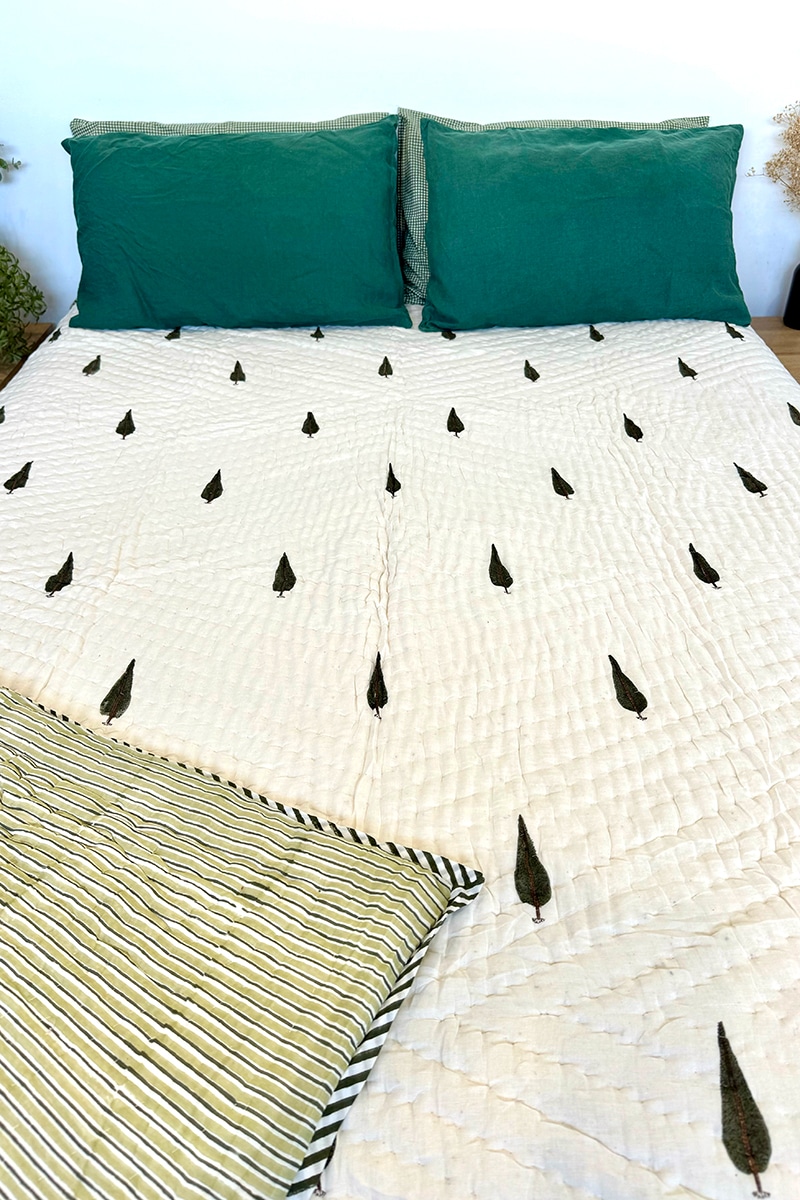 Cotton Quilt - King size - Juniper