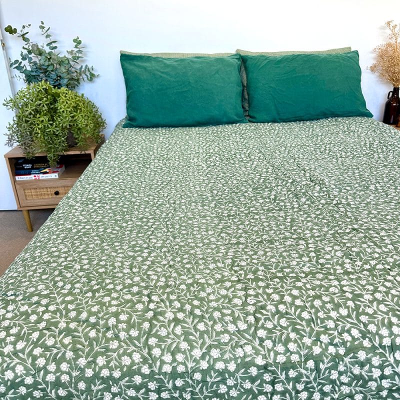 Cotton Quilt - King size - Forest