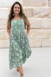 Rosa Dress - Evergreen