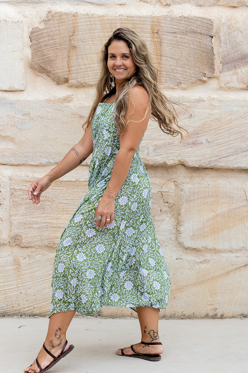 Rosa Dress - Evergreen