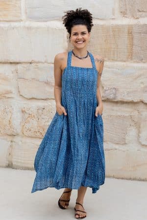 Rosa Dress - Indigo Tonic