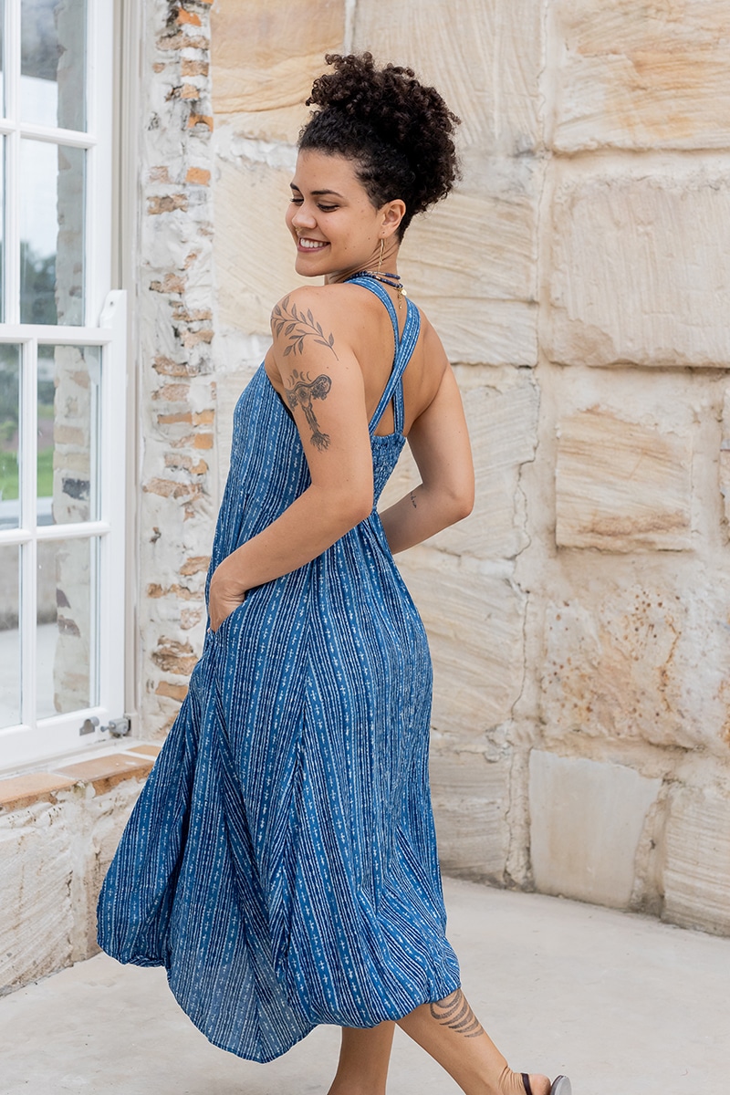 Rosa Dress - Indigo Tonic