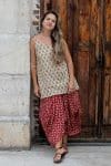 Coco Skirt - Red Paisley