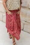 Coco Skirt - Red Paisley