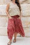 Coco Skirt - Red Paisley