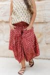 Coco Skirt - Red Paisley