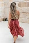 Coco Skirt - Red Paisley