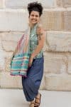 Hand Loomed Cotton Scarf - Waterlily