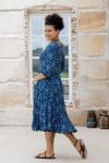 Flamenco Dress with Sleeves - Indigo Yantra