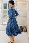 Flamenco Dress with Sleeves - Indigo Yantra