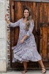 Flamenco Dress with Sleeves - Lilac