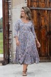 Flamenco Dress with Sleeves - Lilac