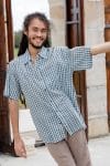 Men's Shirt Short Sleeve - French Gingham