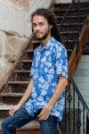 Men's Shirt Short Sleeve - Mediterranean