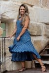 Flamenco Dress - Indigo Dew