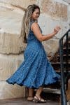 Flamenco Dress - Indigo Dew