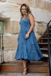 Flamenco Dress - Indigo Dew