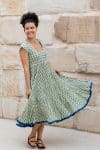 Jalabi Dress- Jade Blossom