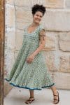 Jalabi Dress- Jade Blossom