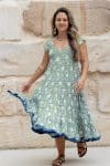 Jalabi Dress- Evergreen