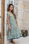 Jalabi Dress- Evergreen