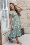 Jalabi Dress- Evergreen