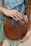 Circular Leather Bag