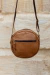 Circular Leather Bag