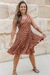 Flamenco Dress Knee Length - Shiraz