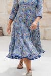 Flamenco Dress with Sleeves - Blue Bayou