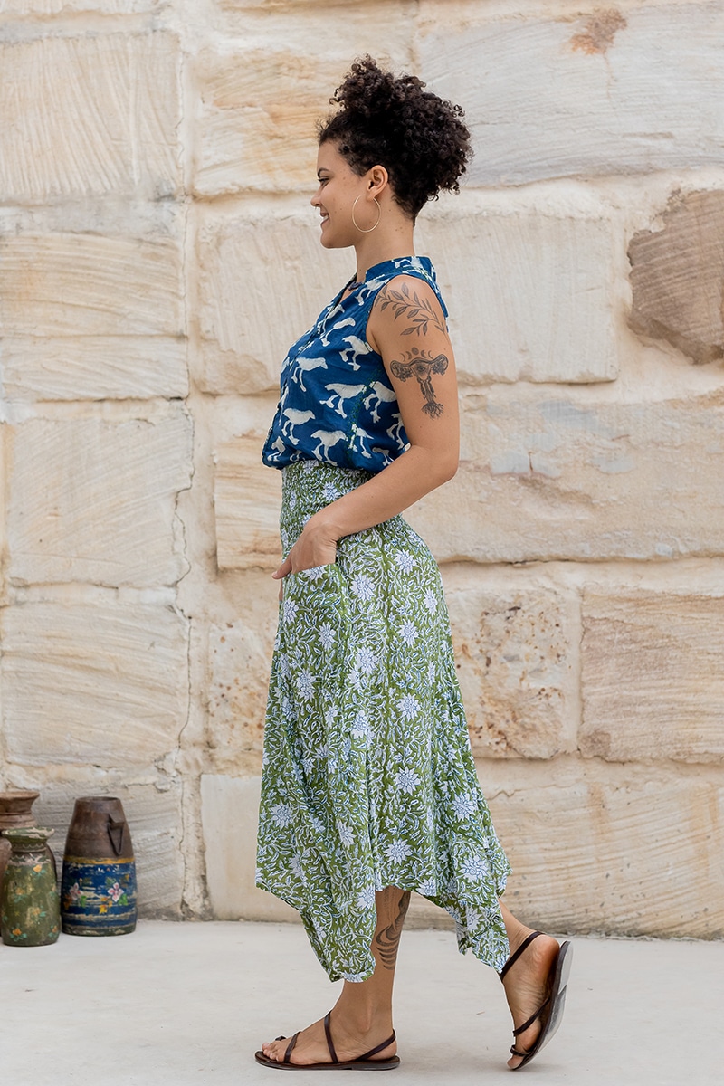 Coco Skirt - Evergreen